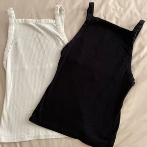 Free People Tanks - black and white